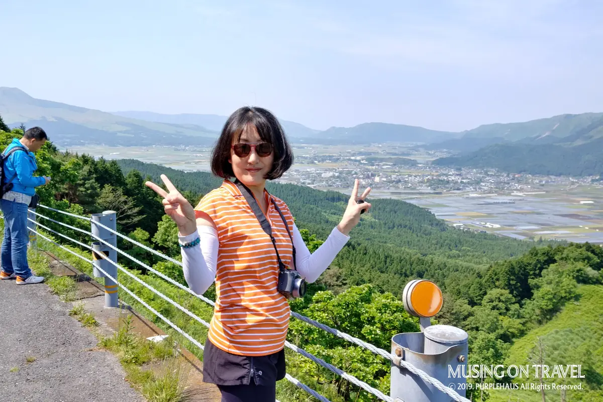 아소 스카이라인 유노우라 주차장